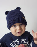 Cappellino cotone bambini con orecchie orso