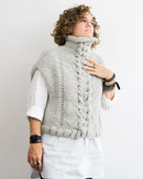 Mantella invernale in lana senza maniche, mod. AMSTERDAM